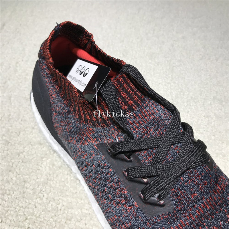Adidas Ultra Boost Uncaged UB Sock Black Grey Red